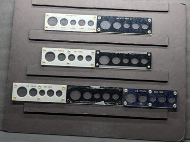 7 Empty Plastic Coin Cases for Proof Sets