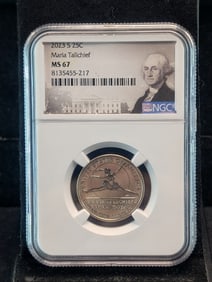 2023-S Maria Tallchief Quarter - NGC MS67