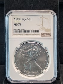 2020 American Silver Eagle - NGC MS70