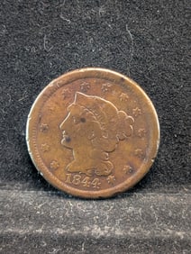 1844 Braided Hair Large Cent