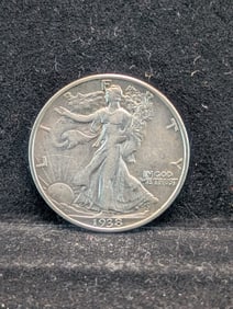 1938-D Walking Liberty Half Dollar *AU+*