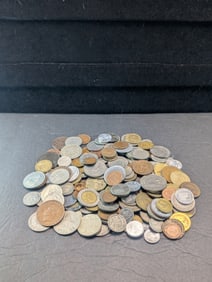 Bag of 1.7 Lbs. of Various Vintage & Modern World Coins