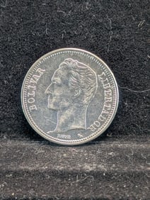 1960 South America 2 Silver Bolivars