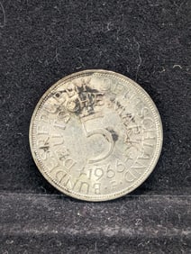 1966-F Germany 5 Silver Marks