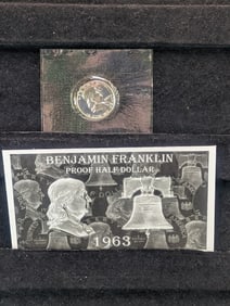 1963 PROOF Benjamin Franklin Silver Half Dollar