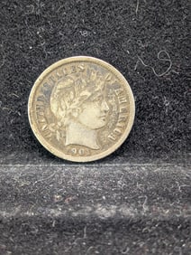 1901 Barber Silver Dime