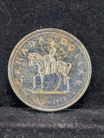 1973 Canada Royal Mounted Police Silver Dollar