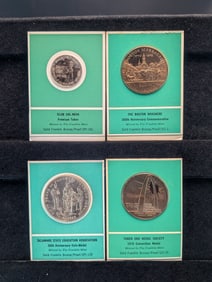 Grab Bag of Various Bronze Commem Medals in Display Cards