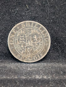 *BETTER DATE* 1901 Great Britain 1 Silver Shilling