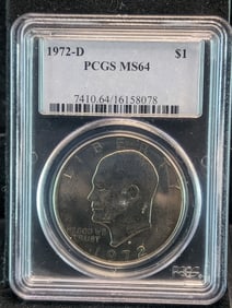 1972-D Eisenhower Dollar - PCGS MS64