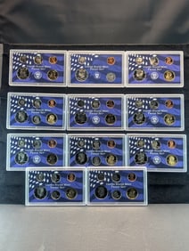 Large Lot of Partial U.S. Proof Sets (11 PCS - 1999-S to 2008-S)