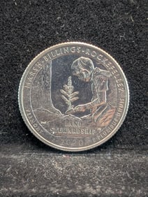 2020-W Marsh Billings quarter with Privy.