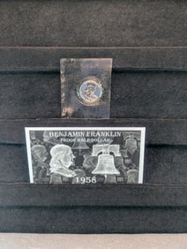 1958 PROOF Benjamin Franklin Silver Half Dollar
