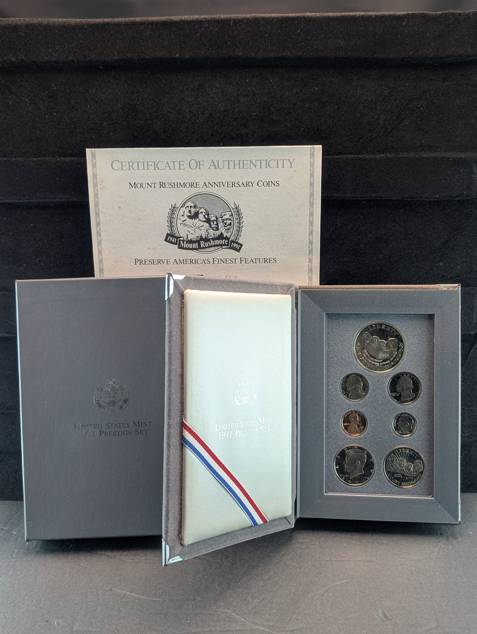 1991-S U.S. Mint Prestige Set in OGP w/ COA - Mount Rushmore Anniv. (1 of 4)