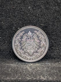 1877 Germany silver 50 Pfennig. Uncirculated. Great luster and rare in grade.