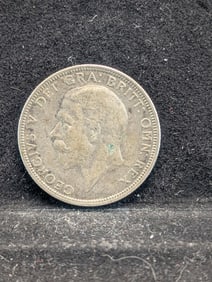 1929 Great Britain silver florin. VF. .925 silver.