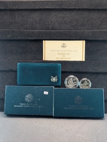 1992 P and 1992-S Columbus Quincentenary Commemorative Coins in original box plus COA. $1 is silver,