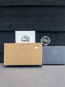 1991-S Mt Rushmore Commemorative Half in original box plus COA. GEM Proof.