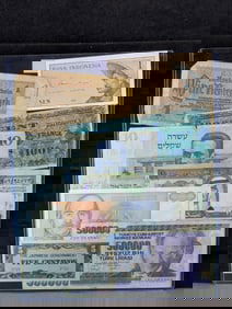 Lot of 8 Various Vintage World Currency Notes