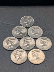 (8) Kennedy Half Dollars- 1992 P&D, 1993 P&D, 1994 P&D