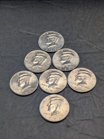 (9) Kennedy Half Dollars- 1996 P&D, 1997 P&D, 1998 P&D, 1999-D Only