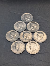 (8) Kennedy Half Dollars- 1971 P&D, 1972 P&D, 1973 P&D, 1974 P&D