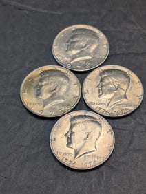 (4) Kennedy Half Dollars- 1976 P&D, 1977-P Only, 1979-P Only