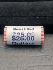 2011 Ulysses S. Grant Presidential Dollars, Original Government Fancy Wrapped $25 Roll