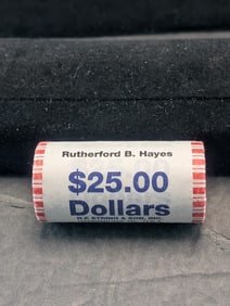 2011 Rutherford B. Hayes Presidential Dollars, Original Government Fancy Wrapped $25 Roll