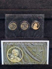 2021 Native American Dollar Mint Mark Collection - American Indians in the U.S. Military