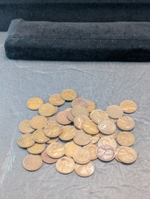 (50) 1940's & 50's All S Mint Marks Lincoln Wheat Cents