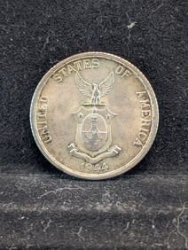 1944-S Philippines 50 Silver Centavos
