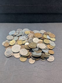 Bag of 1.8 Lbs. of Various Vintage & Modern World Coins