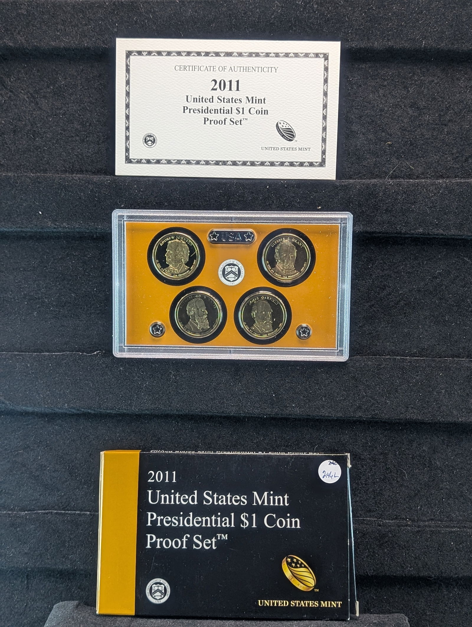 2011-S U.S. Mint Presidential One Dollar Coin Proof Set (1 of 4)