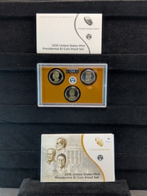2016-S U.S. Mint Presidential One Dollar Coin Proof Set