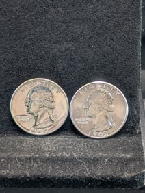 1962 P&D Proof Washington Quarters 90% Silver