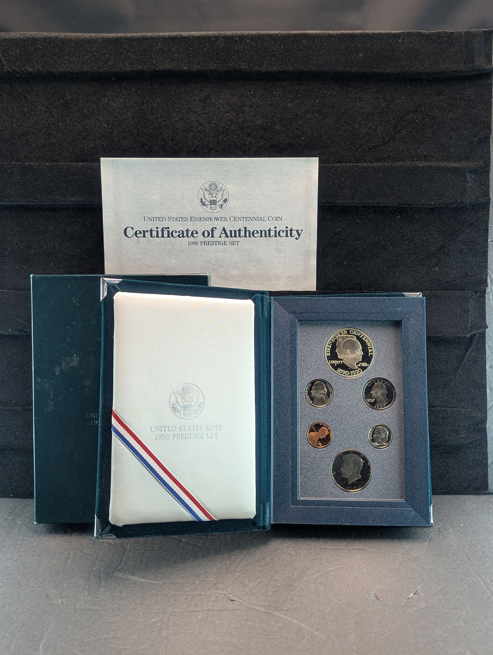 1990-S U.S. Mint Prestige Set in OGP w/ COA - Eisenhower Centennial (1 of 4)
