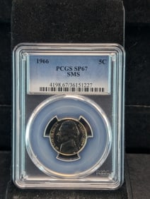1966 SMS Jefferson Nickel - PCGS SP67