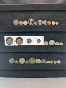 LARGE! Grab Bag of Various Vintage World Coins Includes Silver & Tough Coins