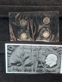 2020 Franklin D. Roosevelt Dime Mint Mark Collection Includes Silver
