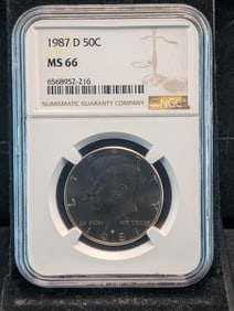 1987-D Eisenhower Dollar - NGC MS66