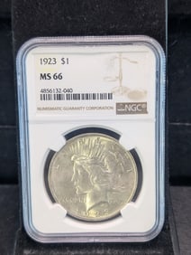 1923 Peace Silver Dollar - NGC MS66