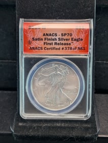 2015-W American Silver Eagle - ANACS Cert. SP70 *First Release - SATIN FINISH*