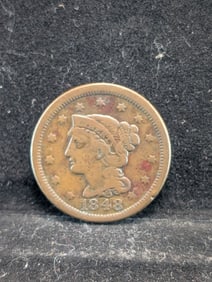 1848 Braided Hair Large Cent