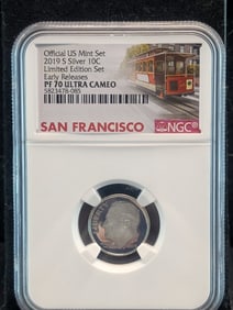 2019-S PROOF Roosevelt Silver Dime - NGC PF70 ULTRA CAMEO *Limited Edition - Early Release*