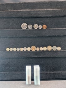 Grab Bag of Various Vintage Canadian Coins Including Silver & UNC