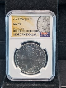 2021 Morgan Silver Dollar - NGC MS69
