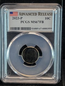 2023-P Roosevelt Dime - PCGS MS67 FB *Advanced Release*