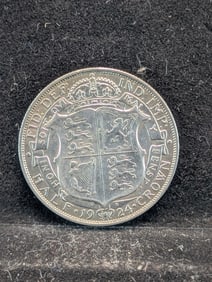 1924 Great Britain 1/2 Silver Crown