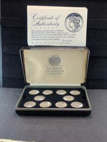 The Morgan Silver Dollar Collection W/COA & Orginal Box (1896-1904,1921)